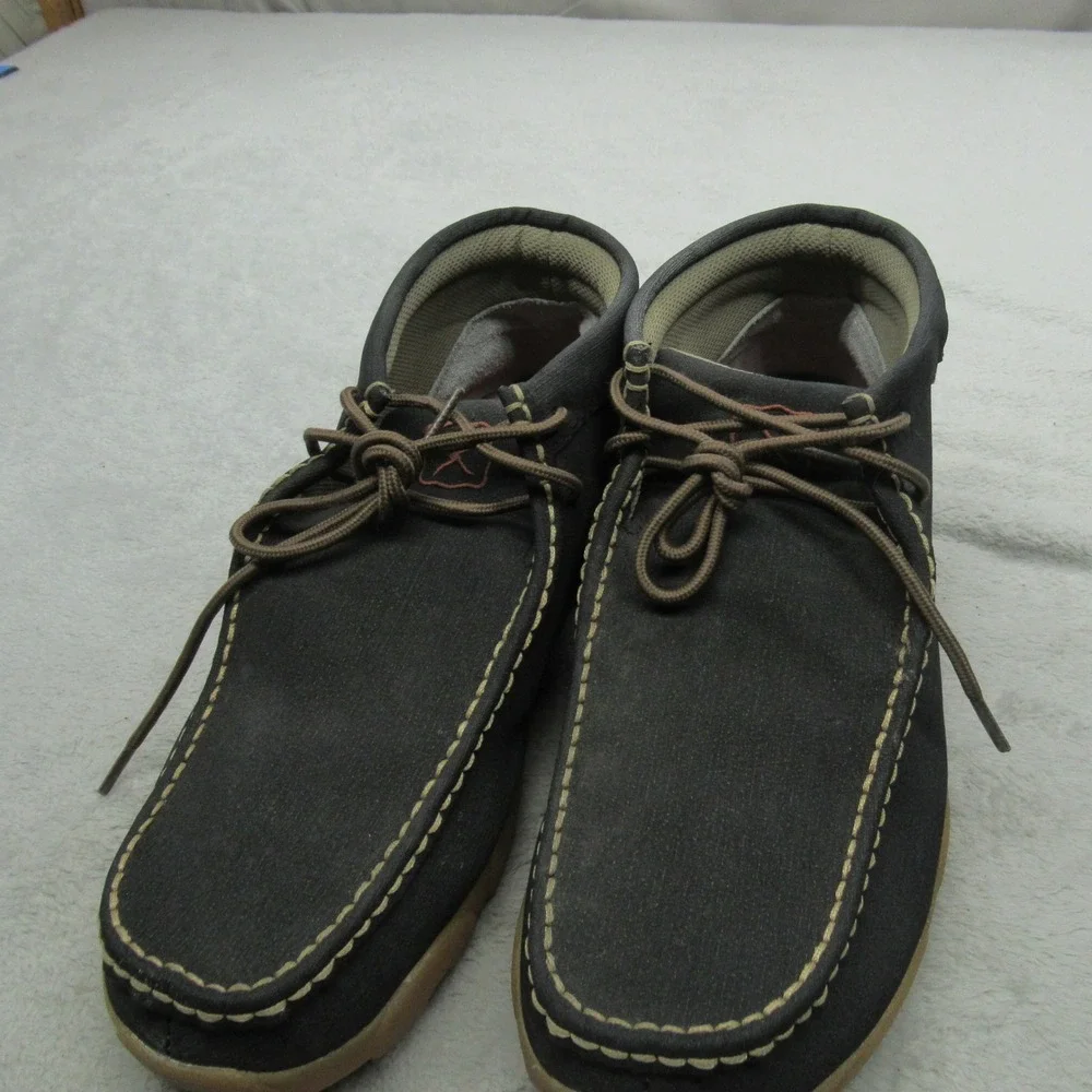 Twisted‎ X Mens 11.5M Shoes Brown Leather Chukka Driving Moc Toe Lace Up Casual